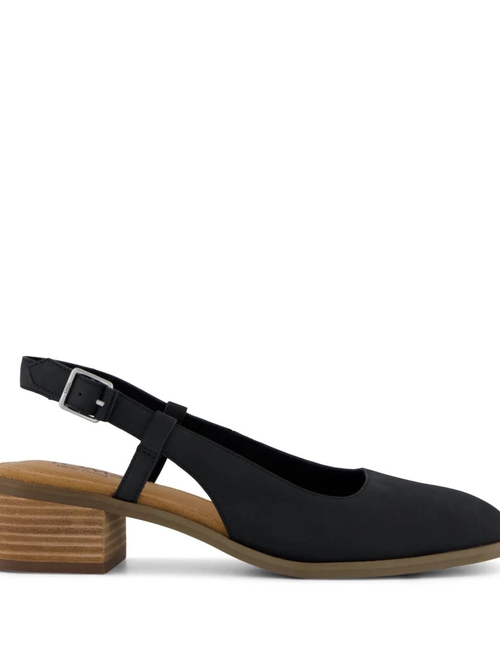 Toms Jaclyn Slingback Heel in Black - Picture 7 of 8